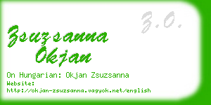 zsuzsanna okjan business card